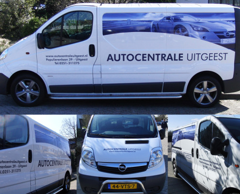 Belettering bestelbus Autocentrale
