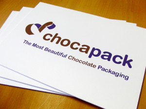 Belettering reclameborden Chocapack