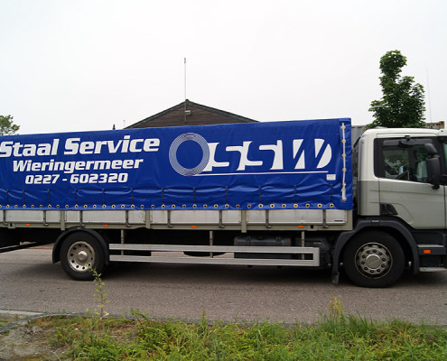 Belettering vrachtwagenzeil