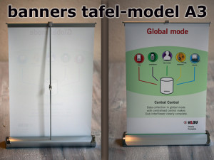 Rolbanners tafelmodel A3