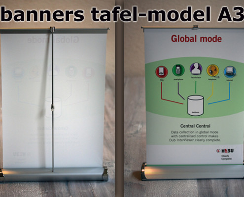 Rolbanners tafelmodel A3