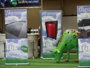 Beursstand roll up banners L&A Energy
