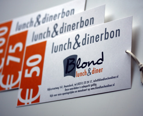 Kadobonnen Blond Lunch & Diner