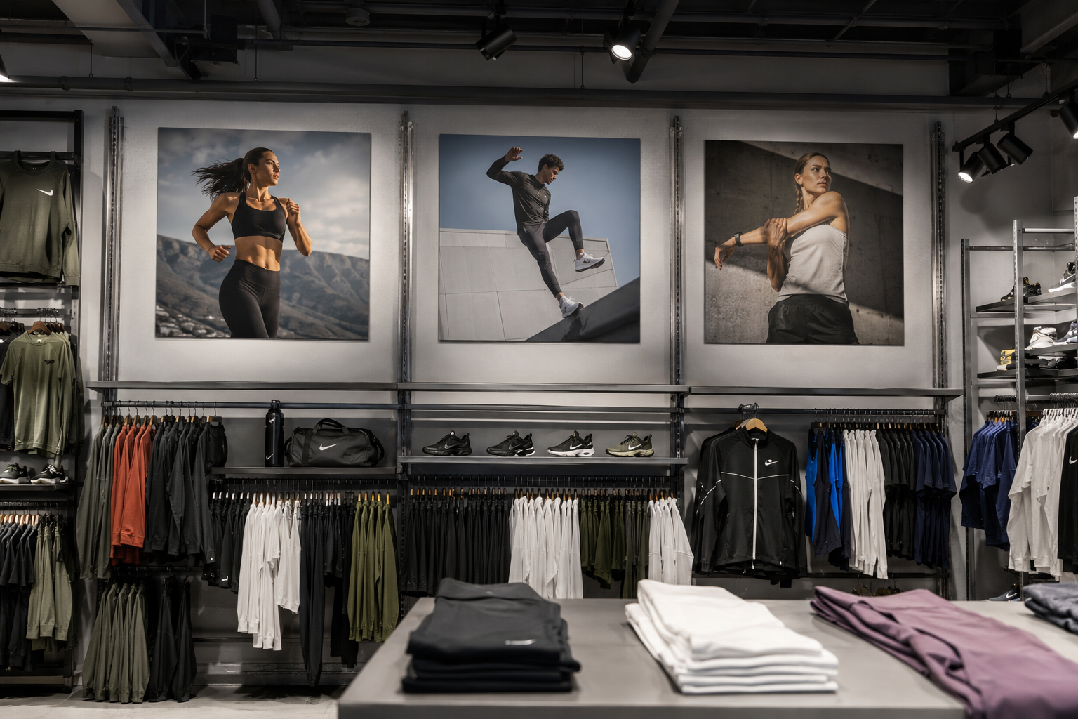 bedrukte panelen met foto voor winkelwand